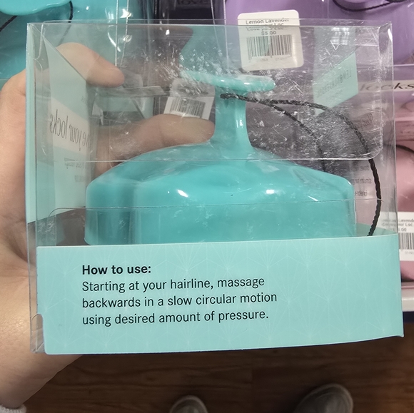 Teal Silicone Scalp Massager - Picture 2 of 5